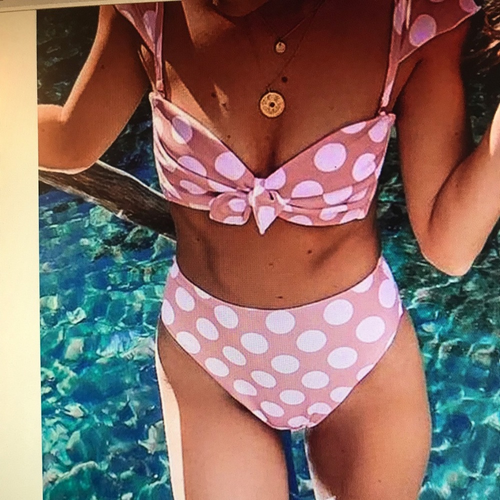 High waisted bikini Polka Dotted
